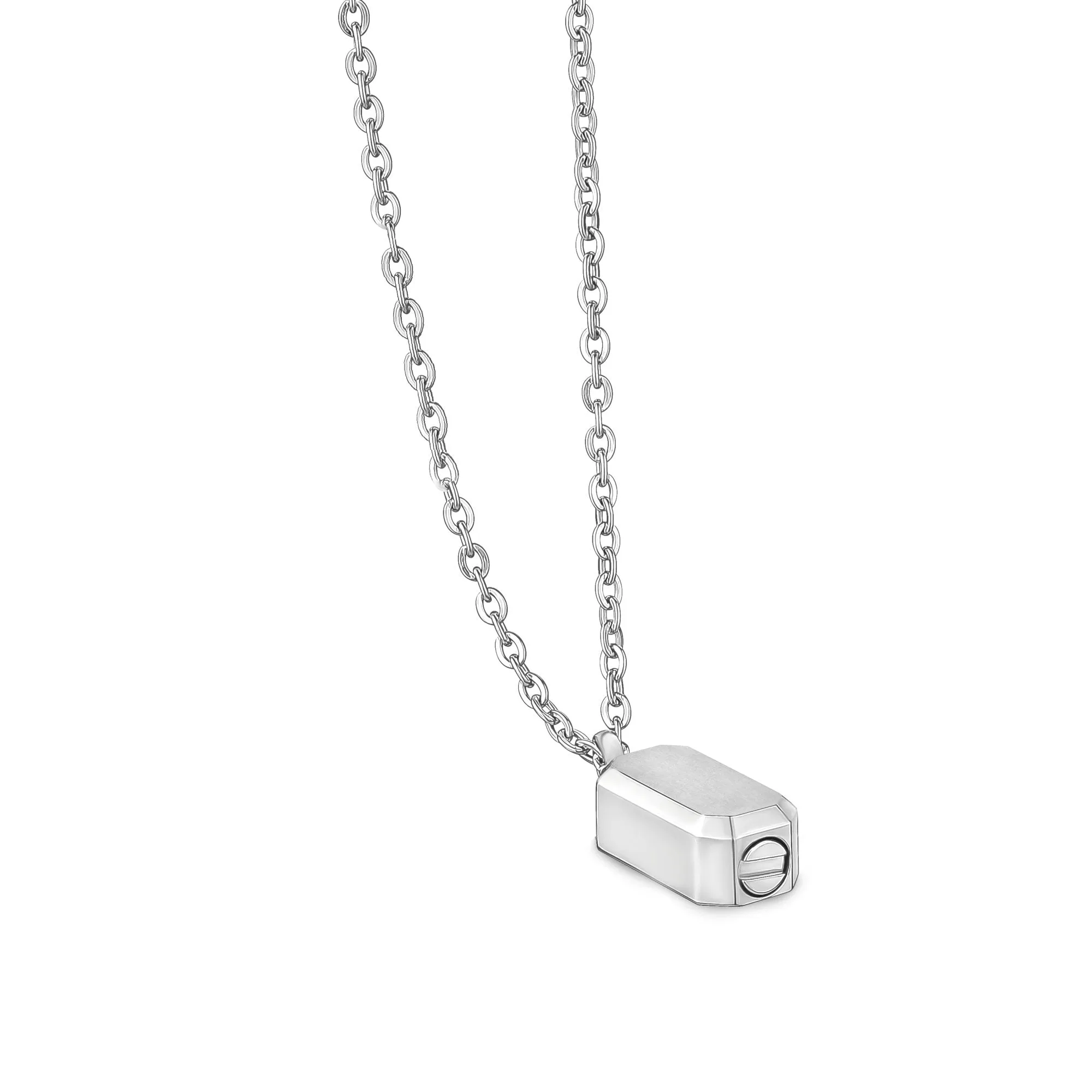 Beveled Edge Urn Pendant