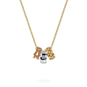 Birks Dare to Dream Three-Ring TriColour Pendant