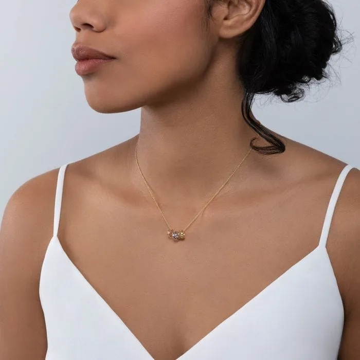 Birks Dare to Dream Three-Ring TriColour Pendant