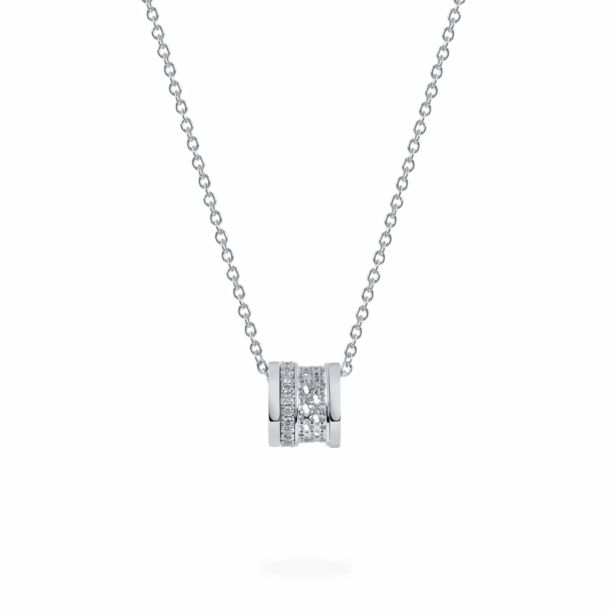 Birks Dare to Dream White Gold and Diamond Pendant Necklace
