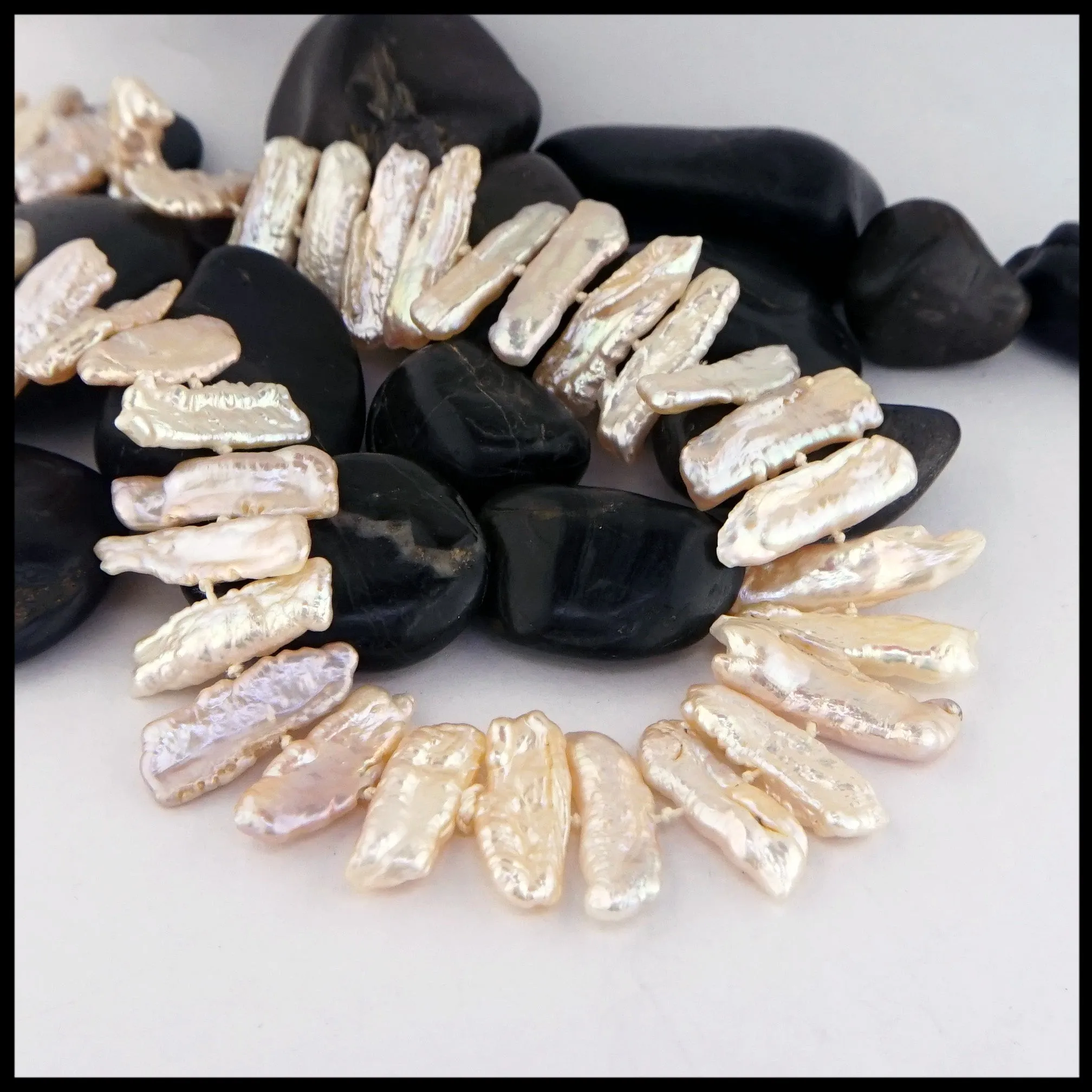 Biwa Pearl Necklace