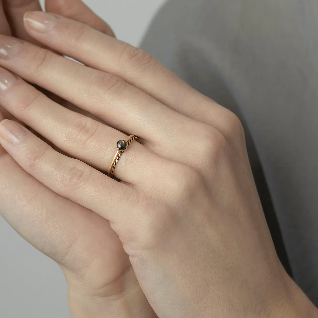 Black Star Sapphire Wisp Ring | R11601SSBK