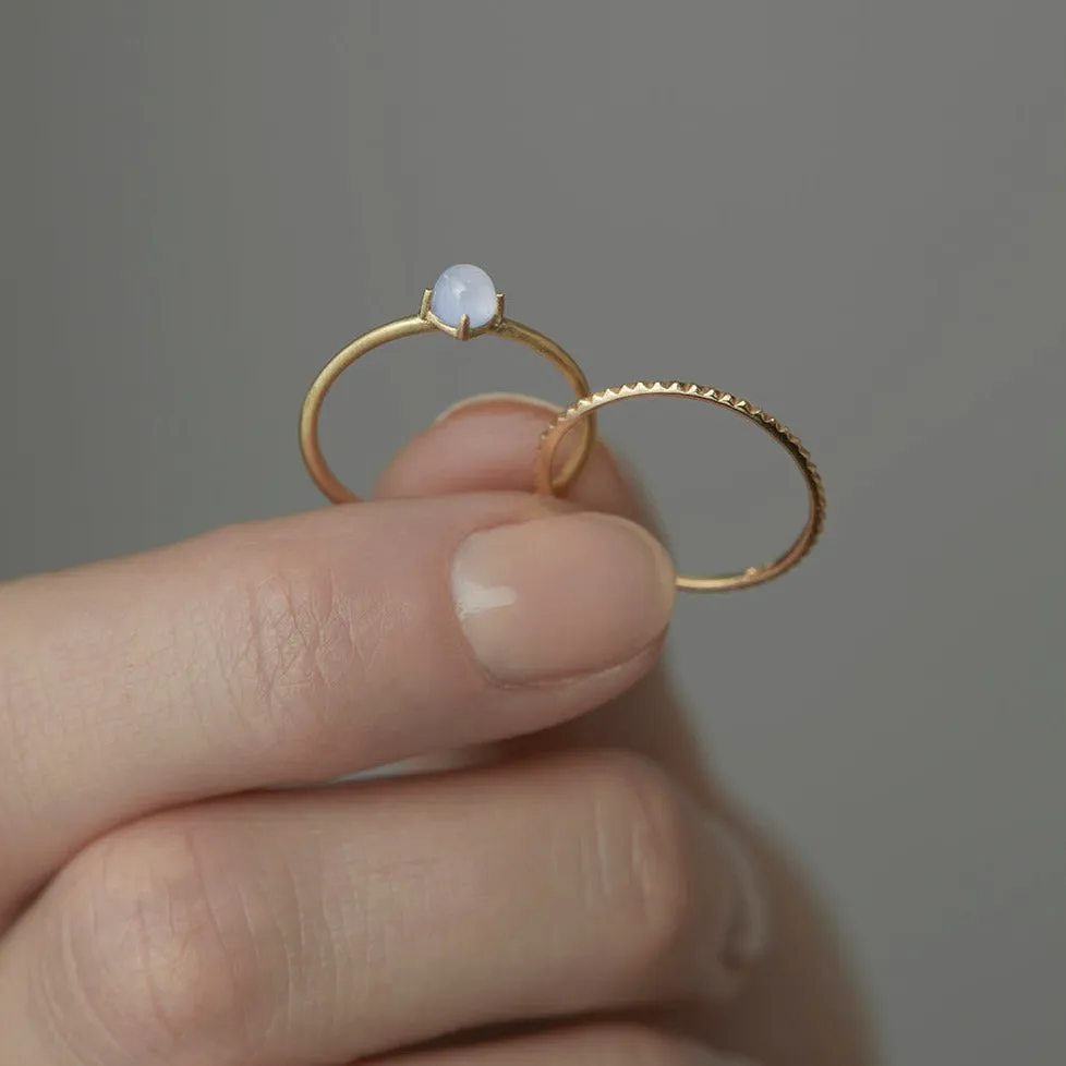 Blue Chalcedony Wisp Ring | R11601BC