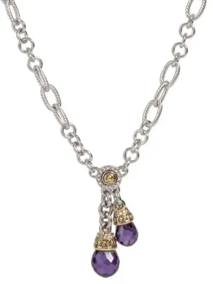 Briolette Collection - Double Drop Necklace