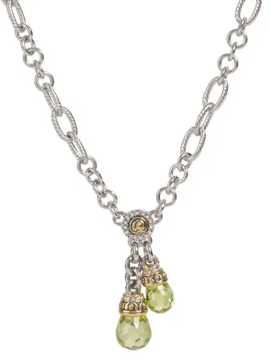 Briolette Collection - Double Drop Necklace