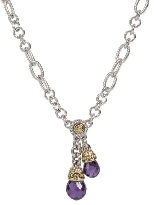 Briolette Collection - Double Drop Necklace