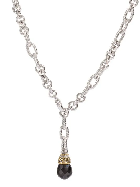 Briolette Single Drop Necklace