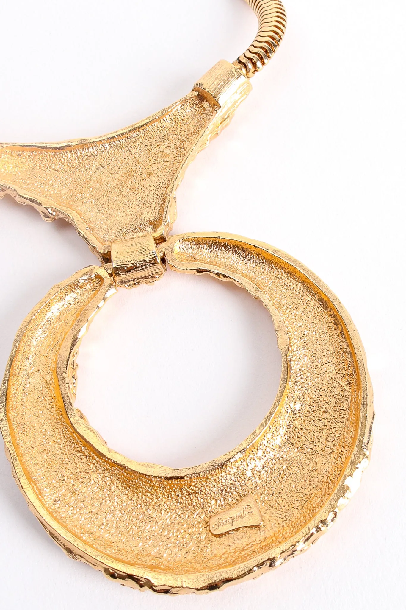 Brutalist Textured Ring Pendant