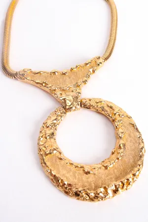 Brutalist Textured Ring Pendant