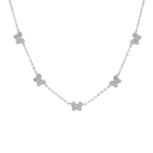 Butterfly Charm Pendant Necklace
