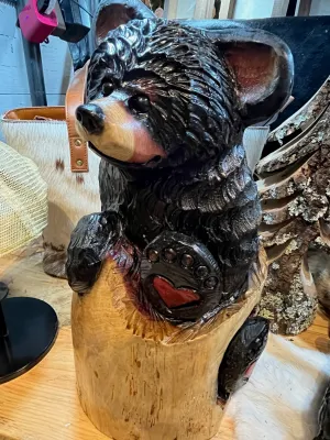 Cedar Bear with Left Foot Sticking Out