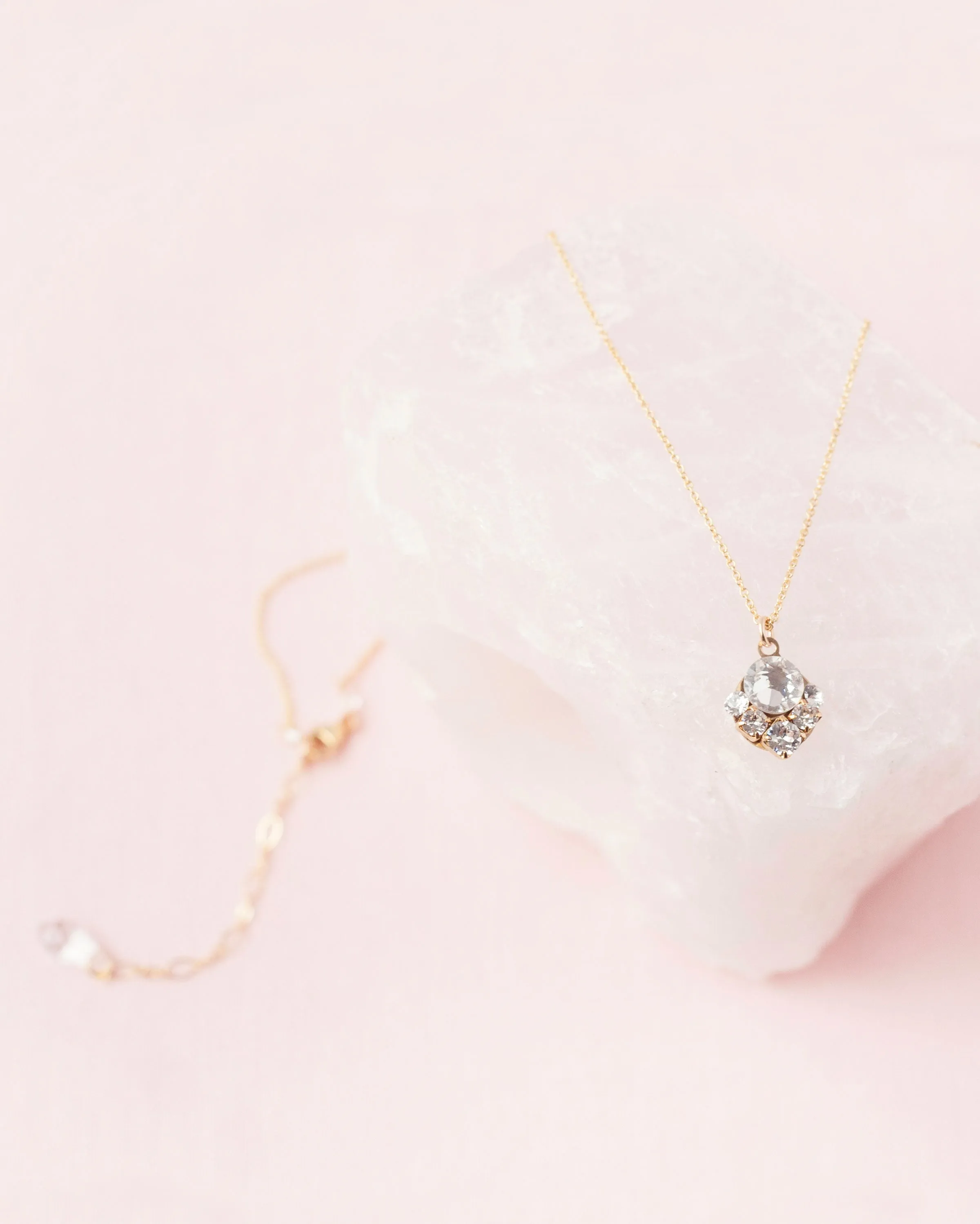 Celestial Crystal Drop Necklace