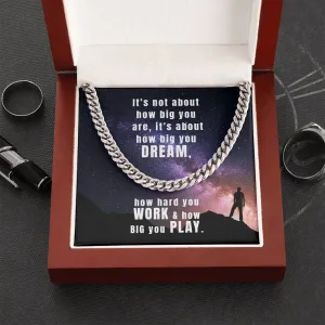 Chain Link Necklace-Dream Big