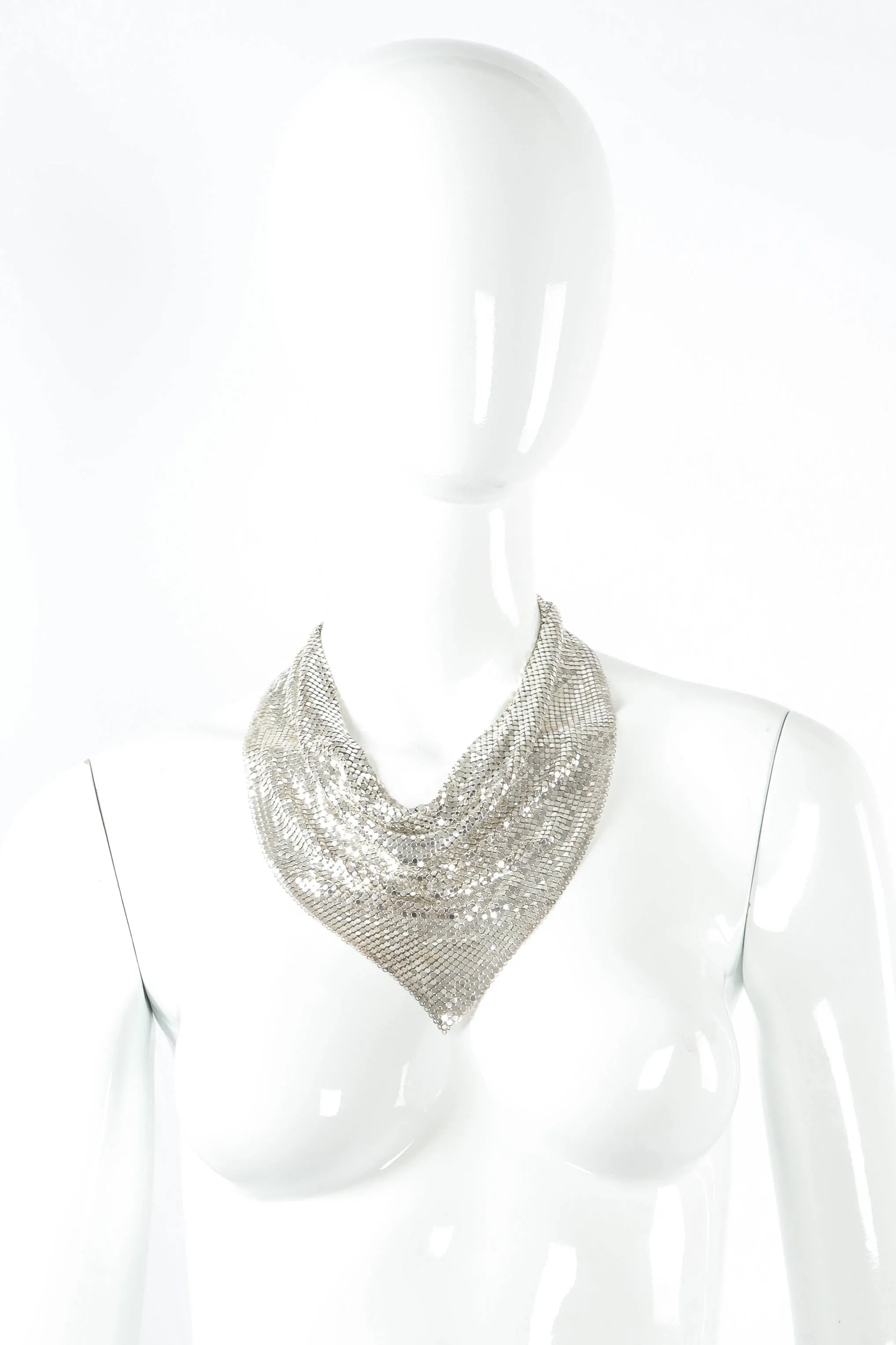 Chain Mesh Bib Necklace