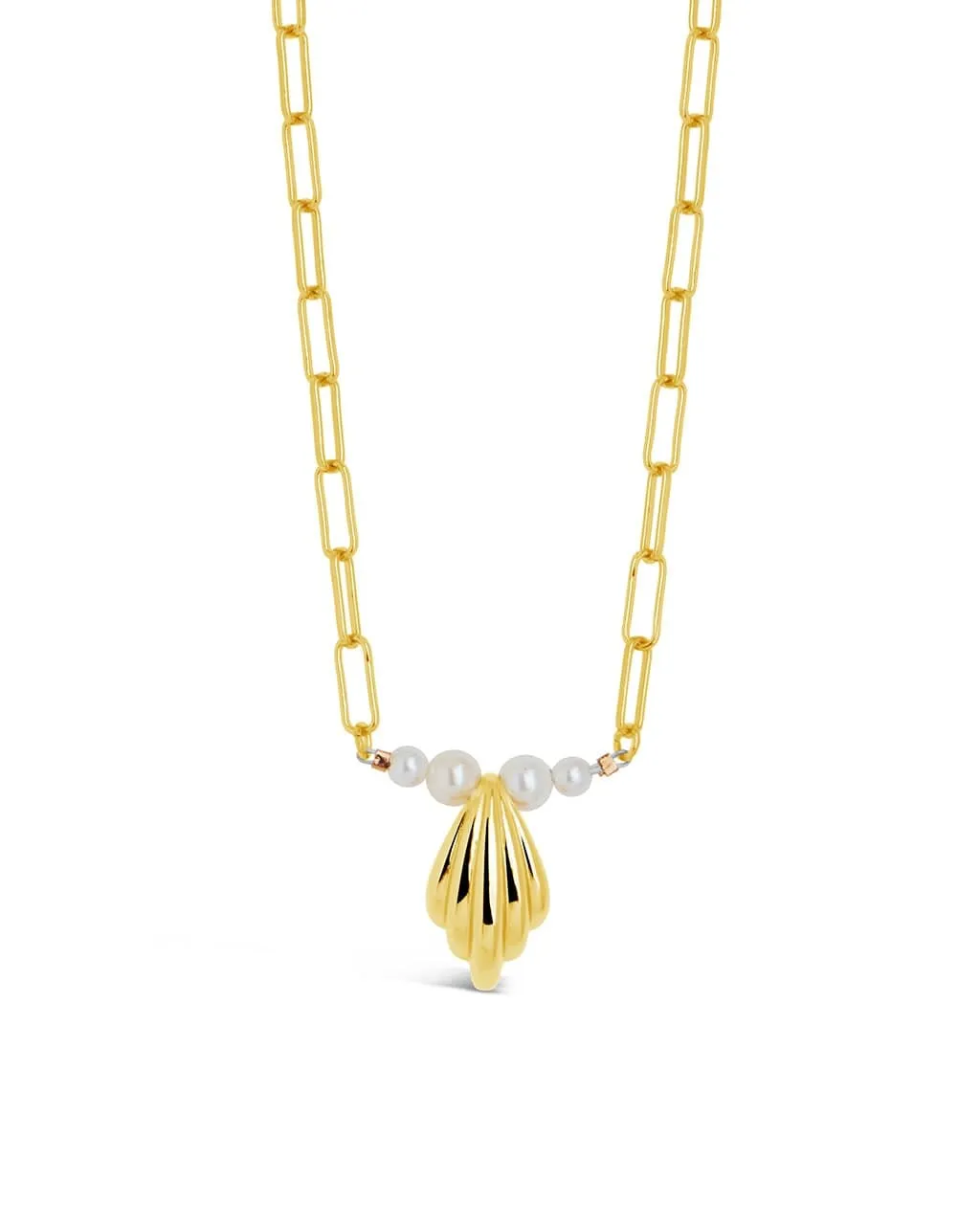 Chérie Pearl Shell Pendant Necklace