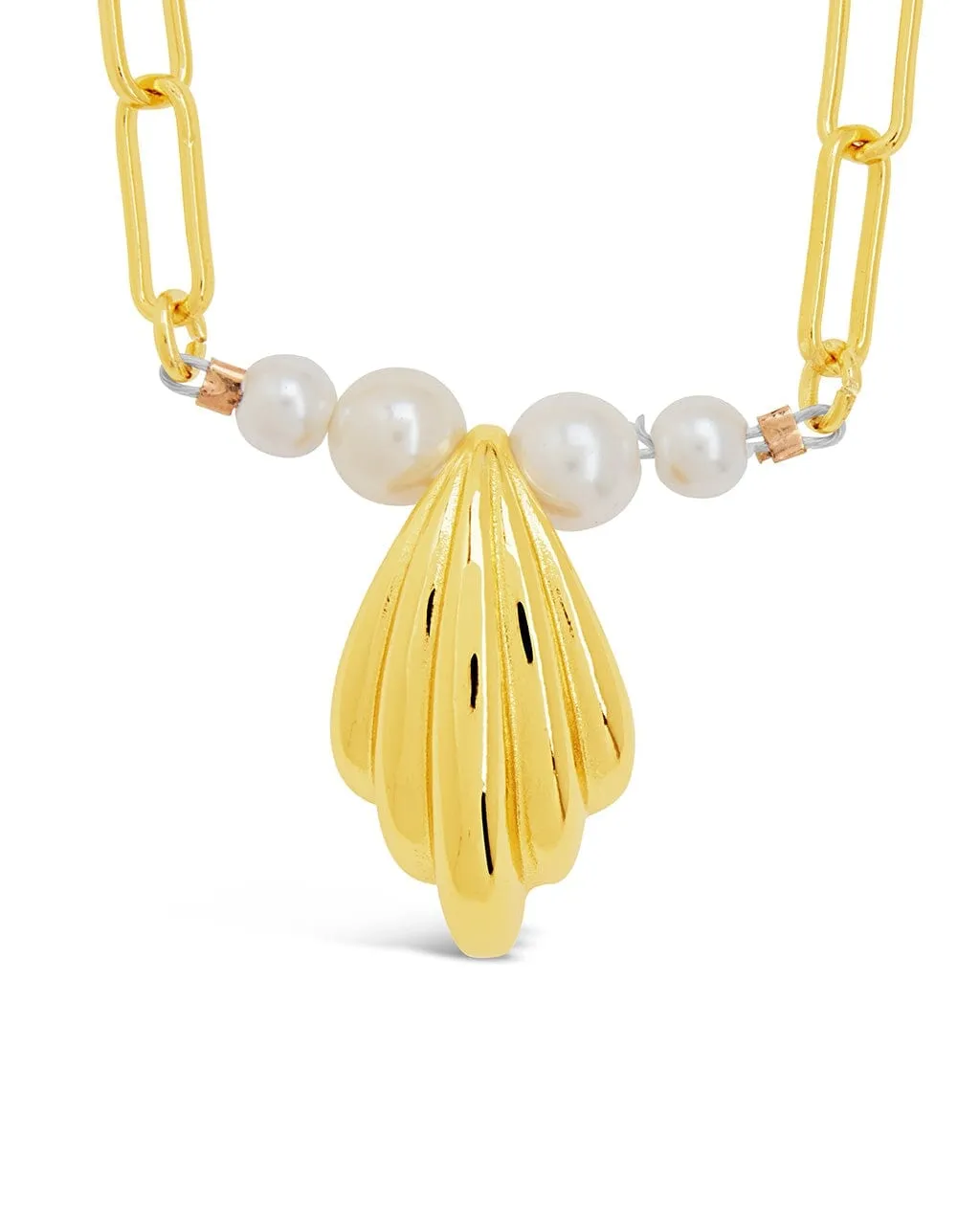 Chérie Pearl Shell Pendant Necklace