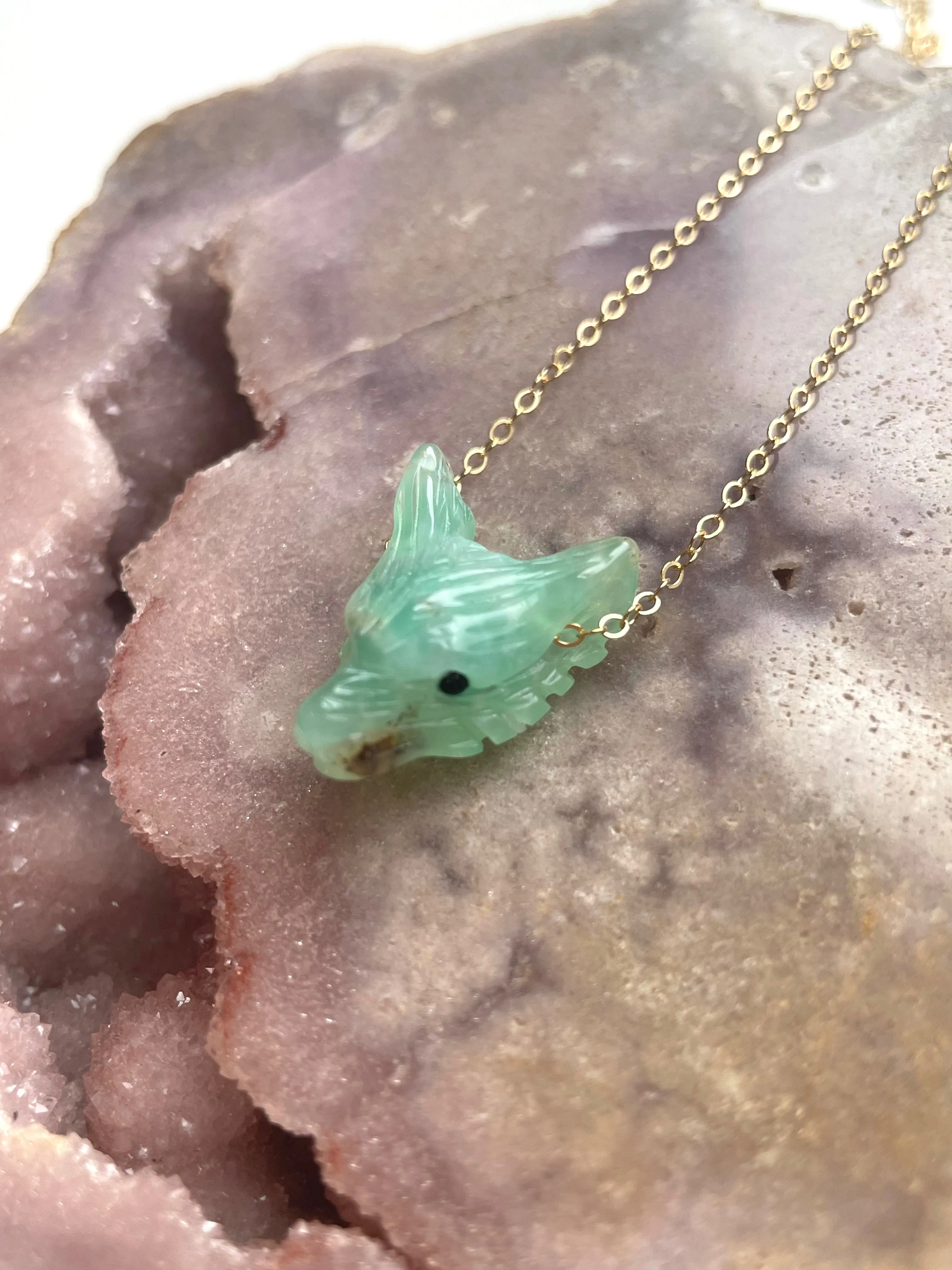 Chrysoprase Pendant Necklace