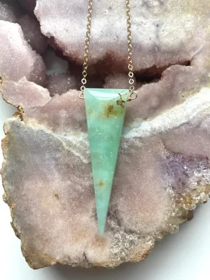 Chrysoprase Pendant Necklace