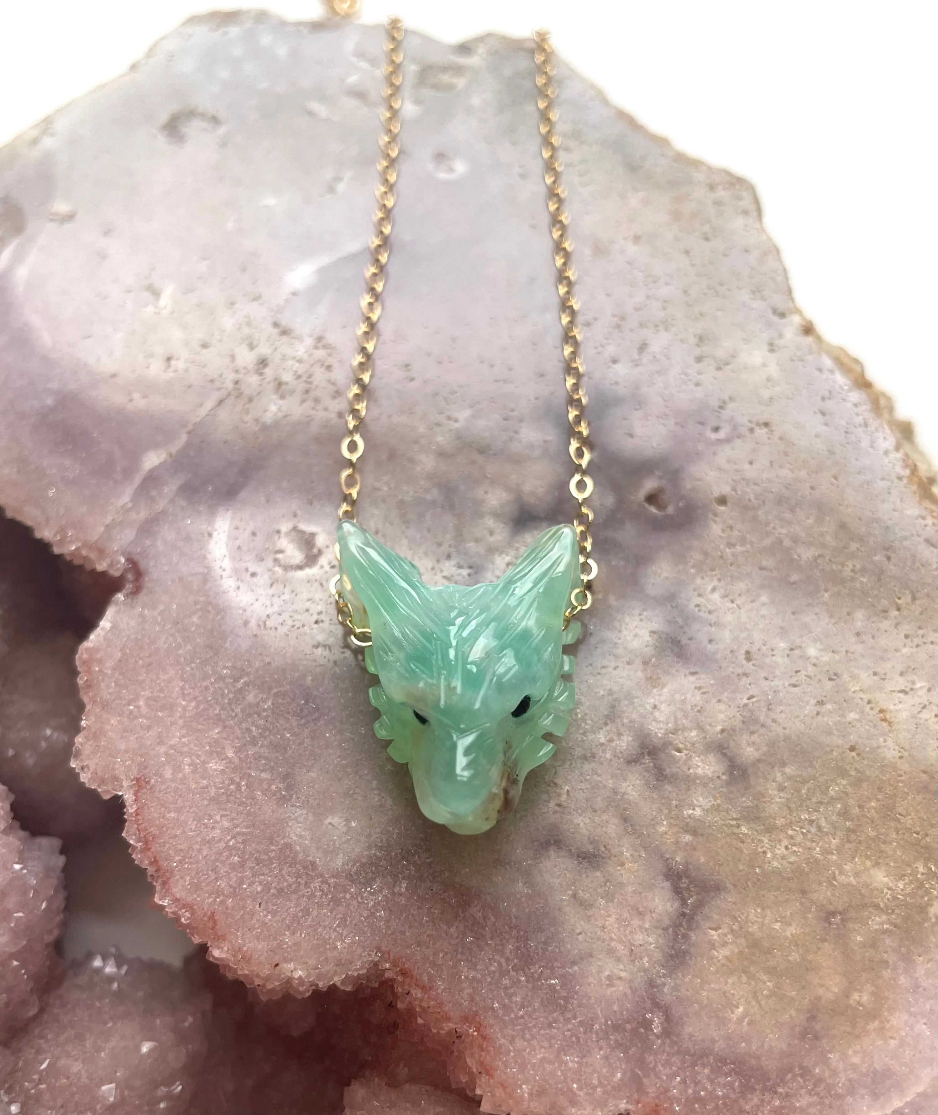 Chrysoprase Pendant Necklace