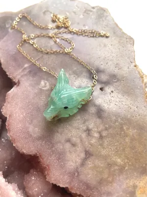 Chrysoprase Pendant Necklace