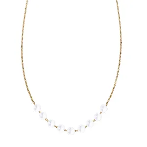 Cien 9 Stone White Diamond Necklace