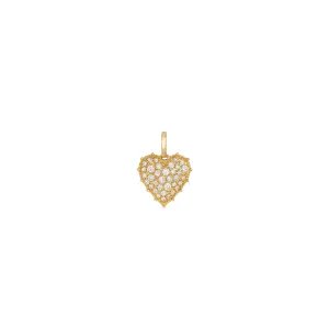 Confetti Mini Heart White Diamond Pendant