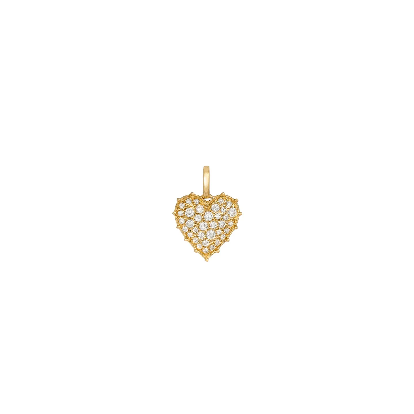 Confetti Mini Heart White Diamond Pendant
