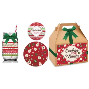 Cookies for Santa Gift Set, Holiday Happy Pattern,p327013