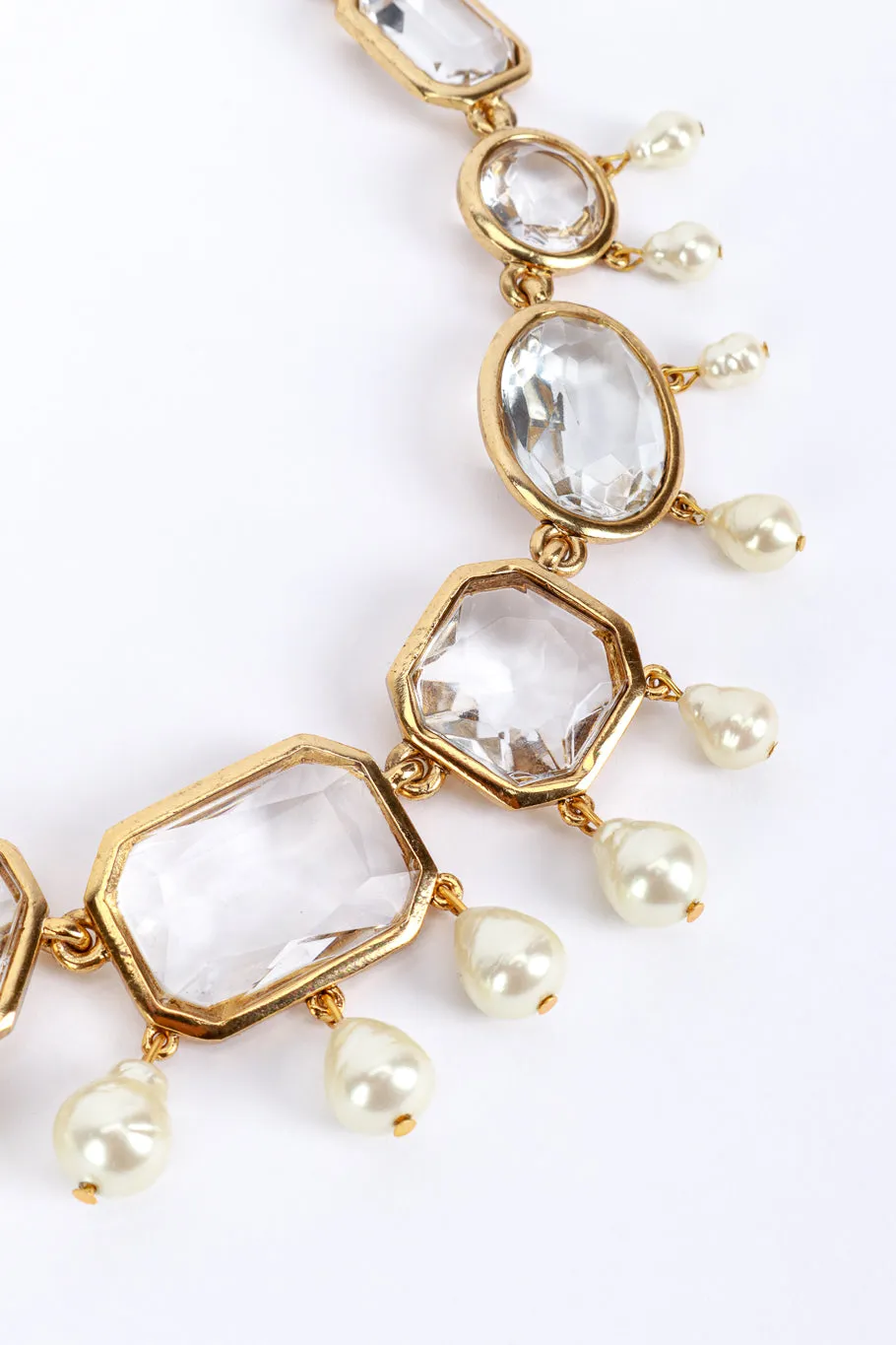 Crystal & Pearl Bauble Necklace