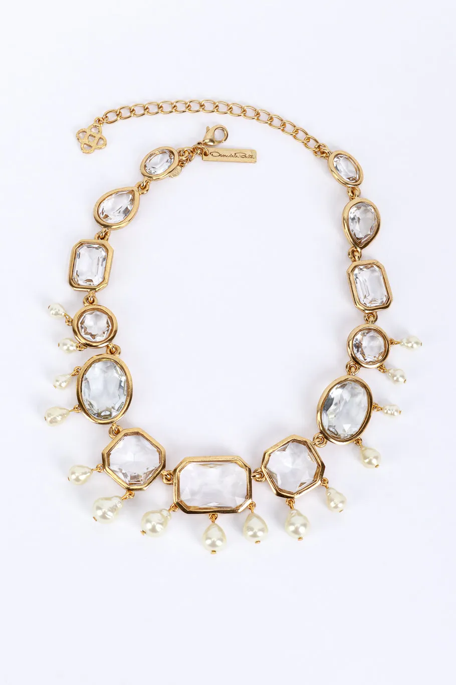 Crystal & Pearl Bauble Necklace