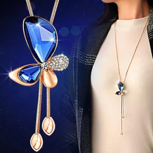 Crystal Butterfly Necklace
