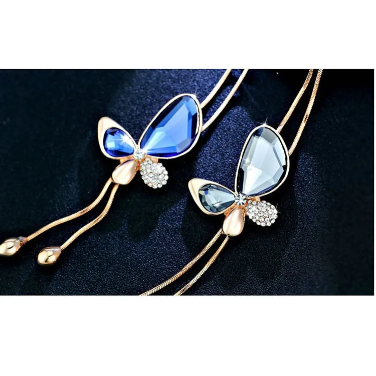 Crystal Butterfly Necklace
