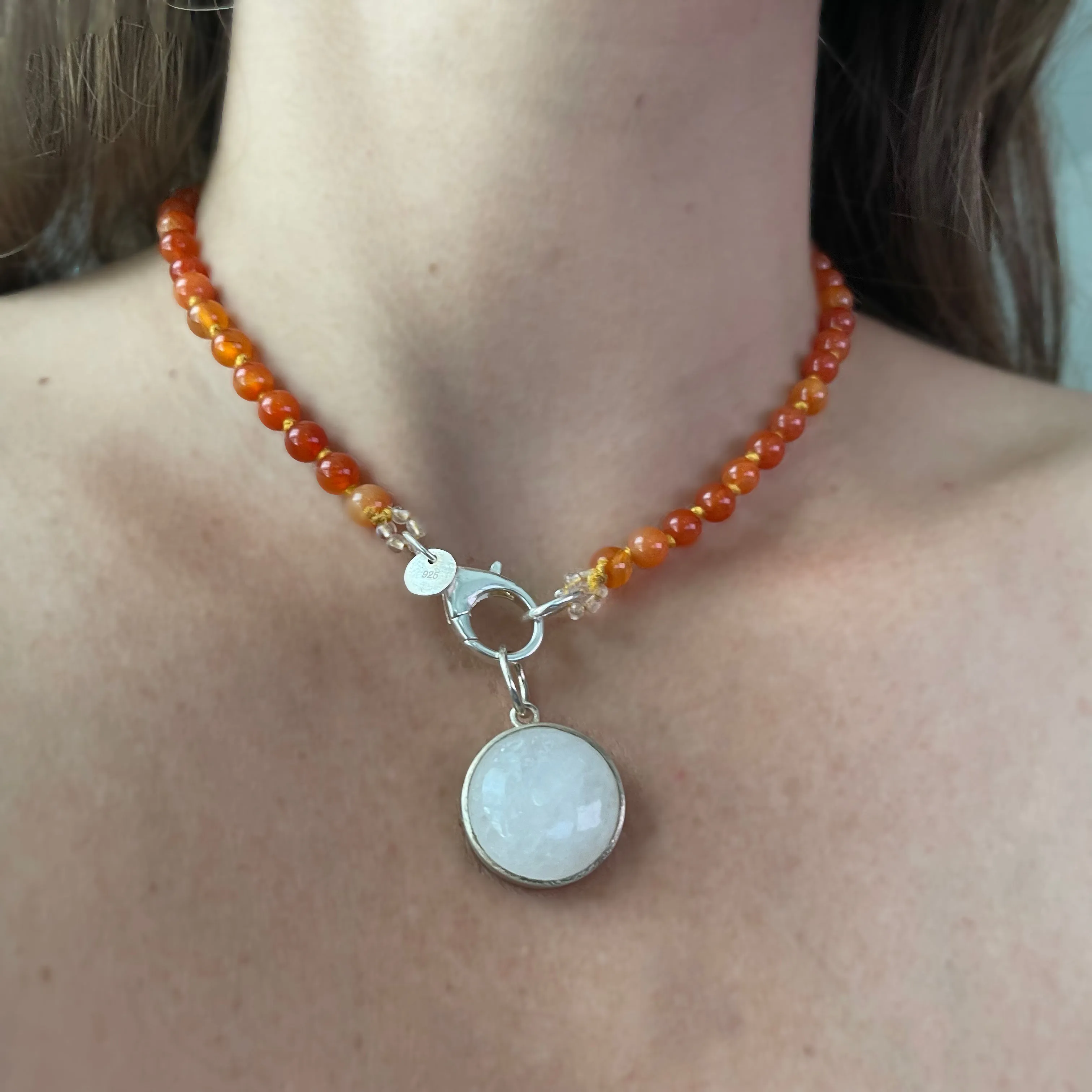 Crystal-Clear Quartz Pendant