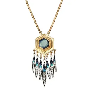 Crystal Tassel Pendant Necklace