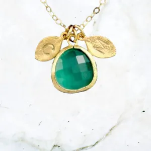 Custom Glass Drop Necklace