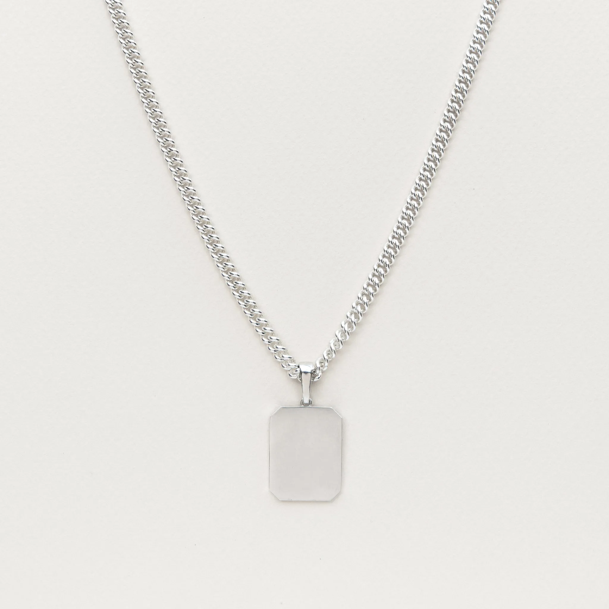 Cut-Corner Pendant, 26mm
