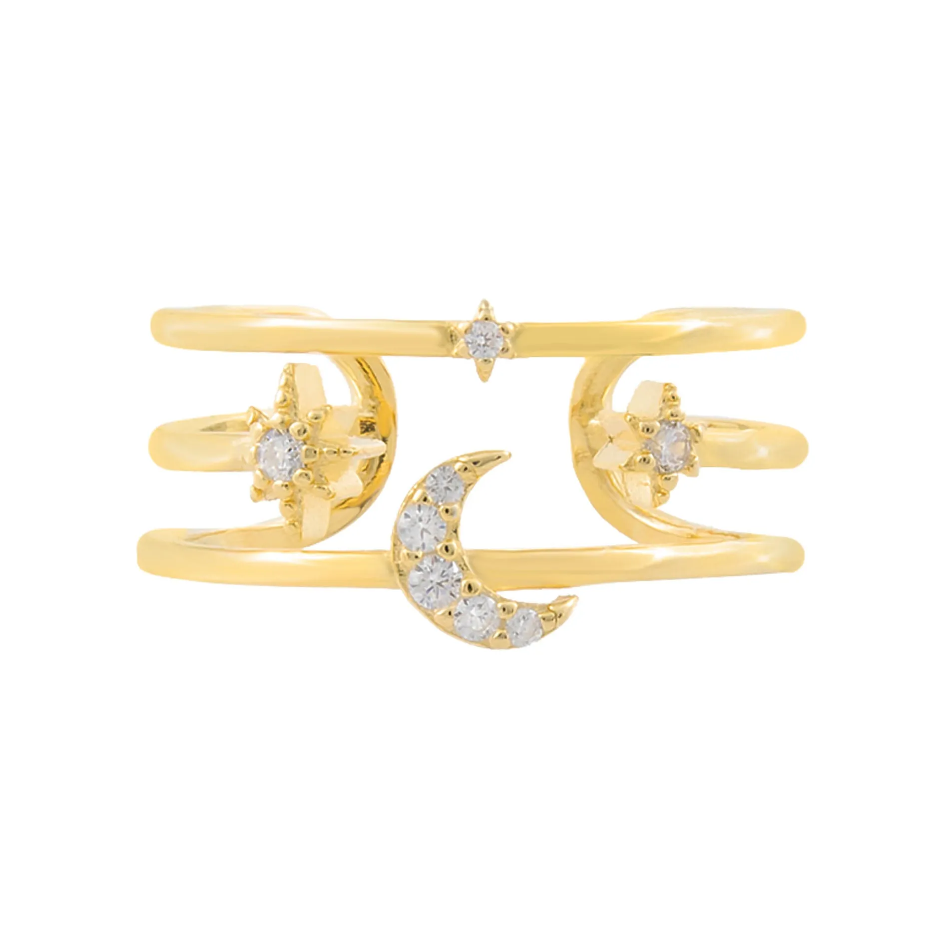 CZ Celestial Adjustable Ring