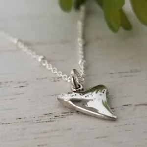 Dainty Shark Tooth Layering Necklace - Sterling, Gold or Rose Gold