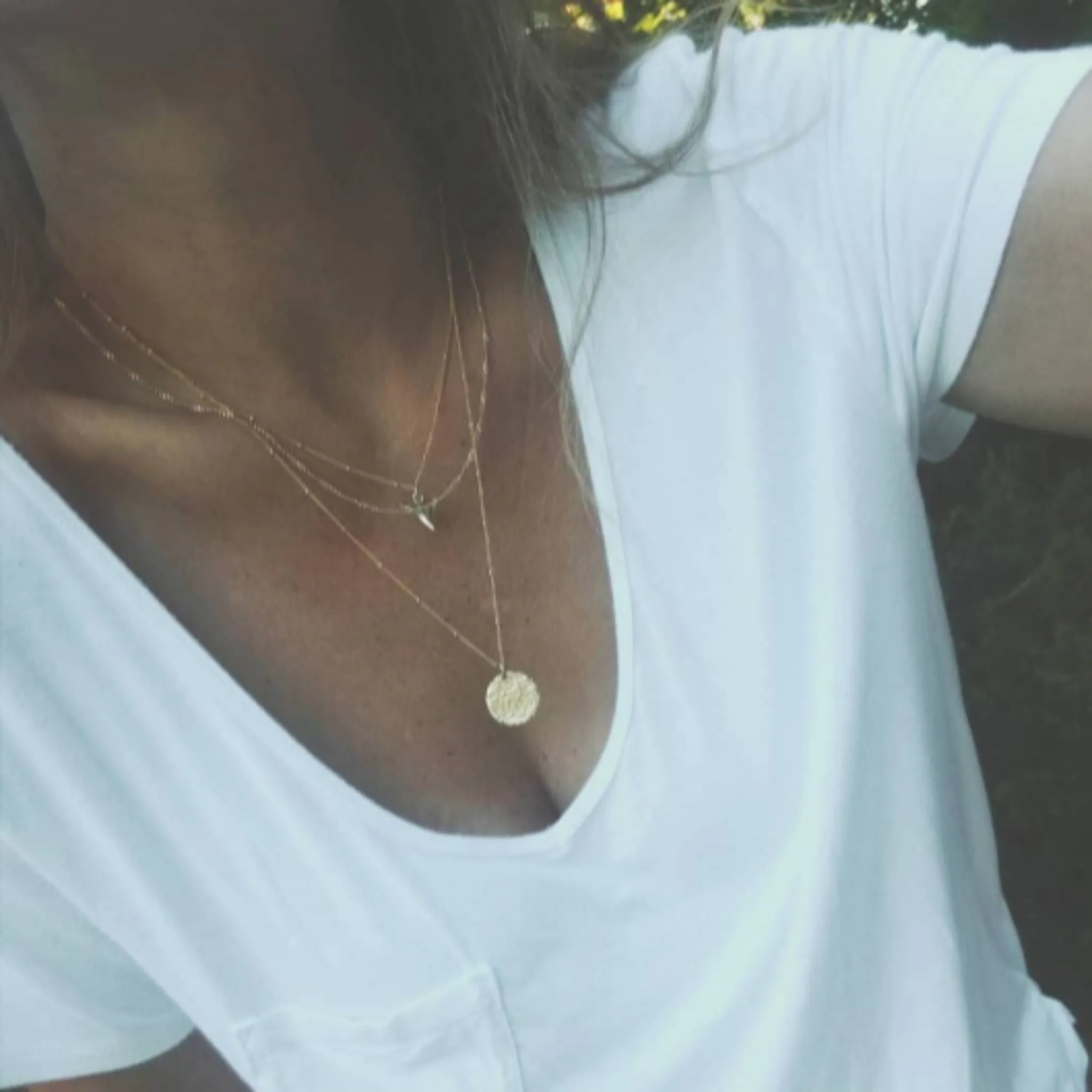 Dainty Shark Tooth Layering Necklace - Sterling, Gold or Rose Gold