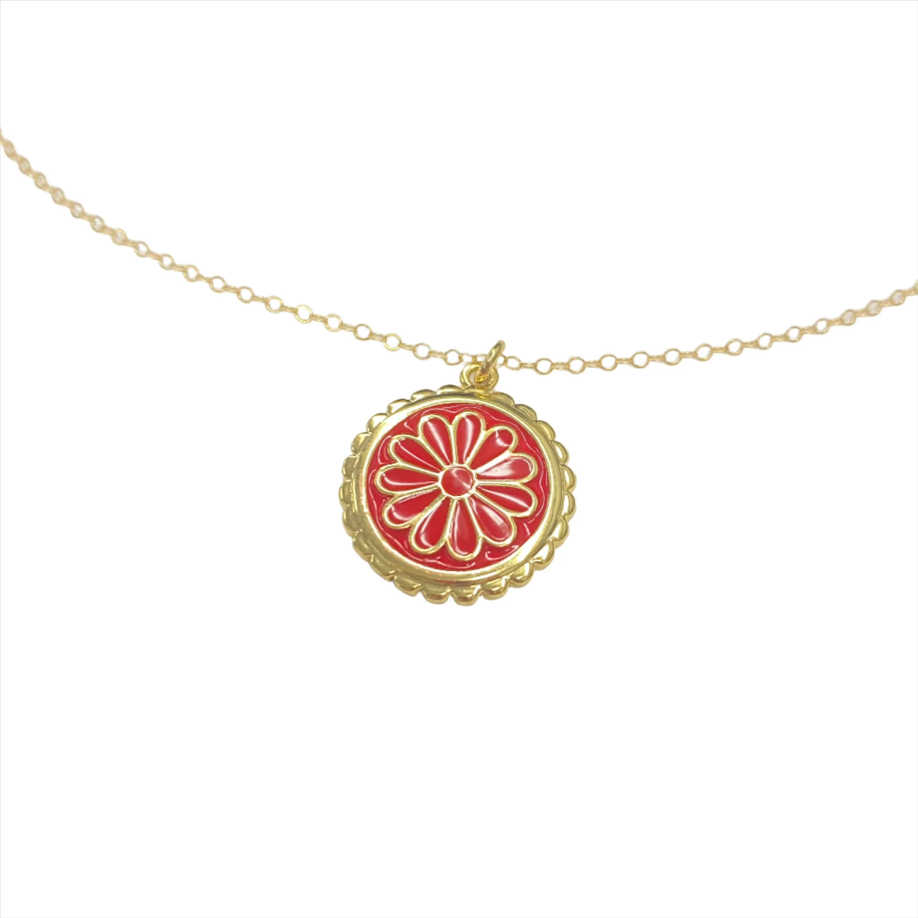 Daisy Coin Necklace | Gold