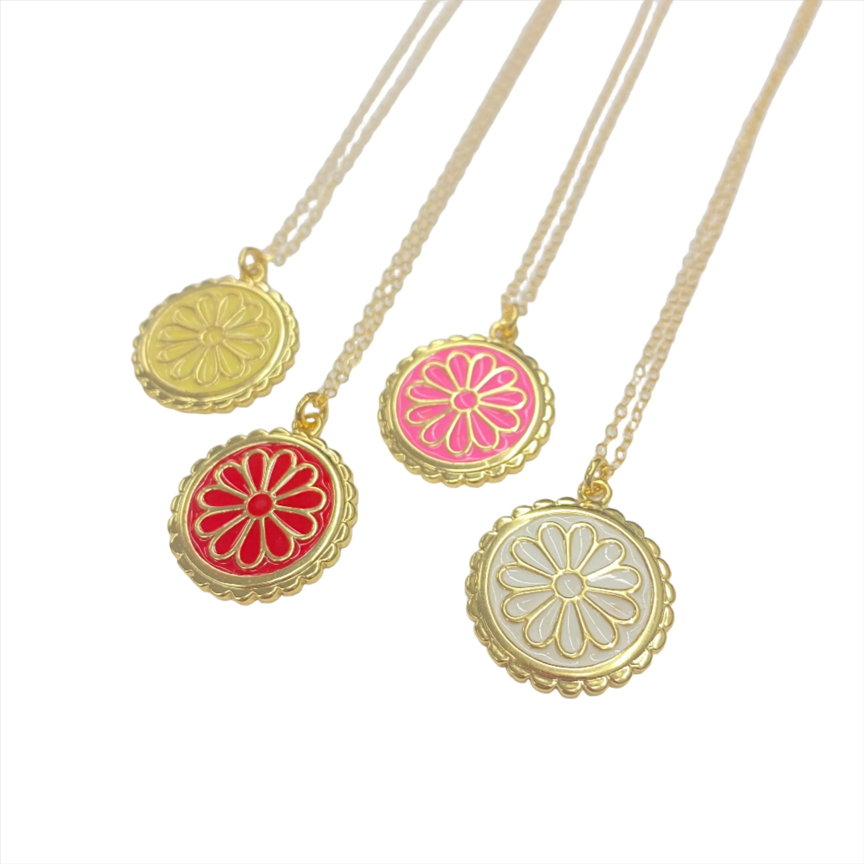 Daisy Coin Necklace | Gold