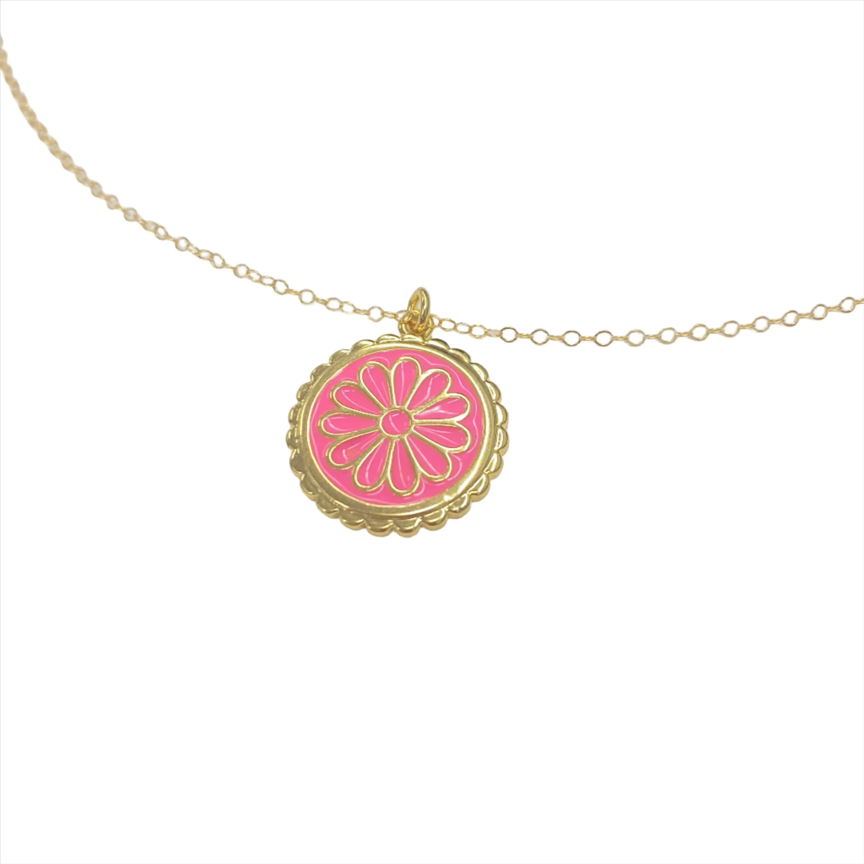 Daisy Coin Necklace | Gold