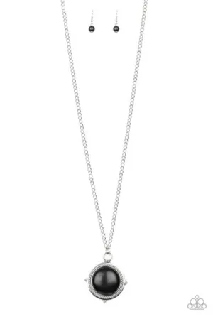 Desert Equinox - Black Stone Necklace - Paparazzi Accessories