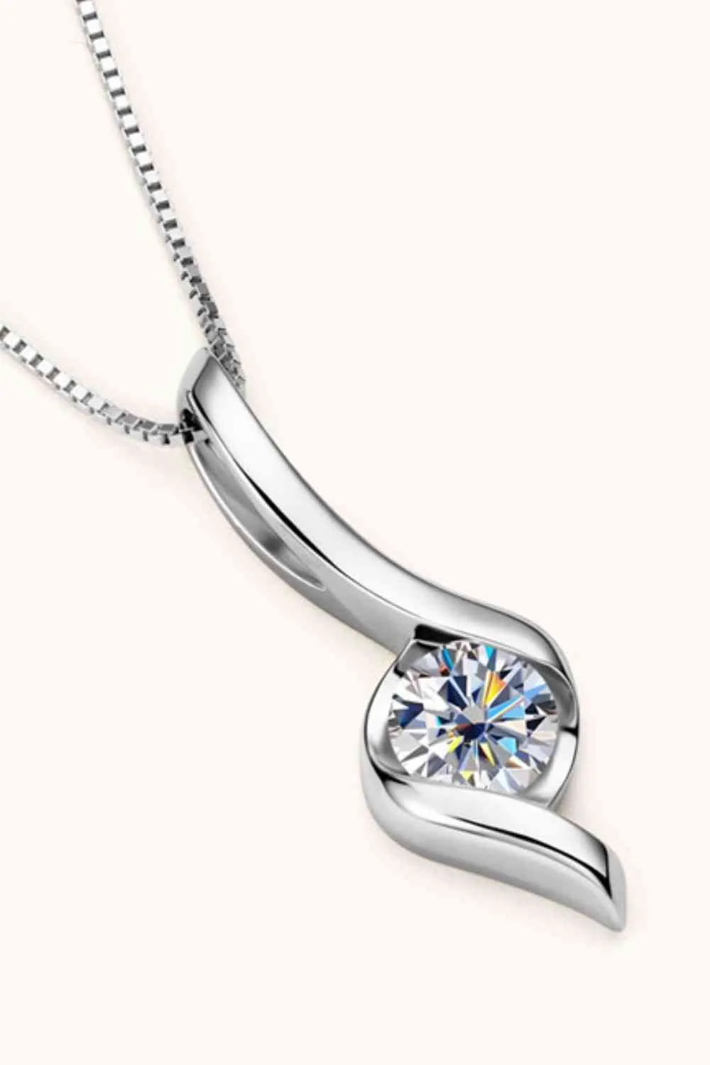 Dewdrop Moissanite Necklace