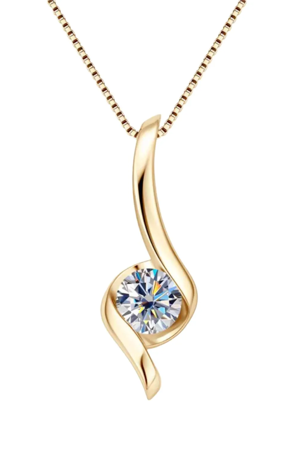 Dewdrop Moissanite Necklace