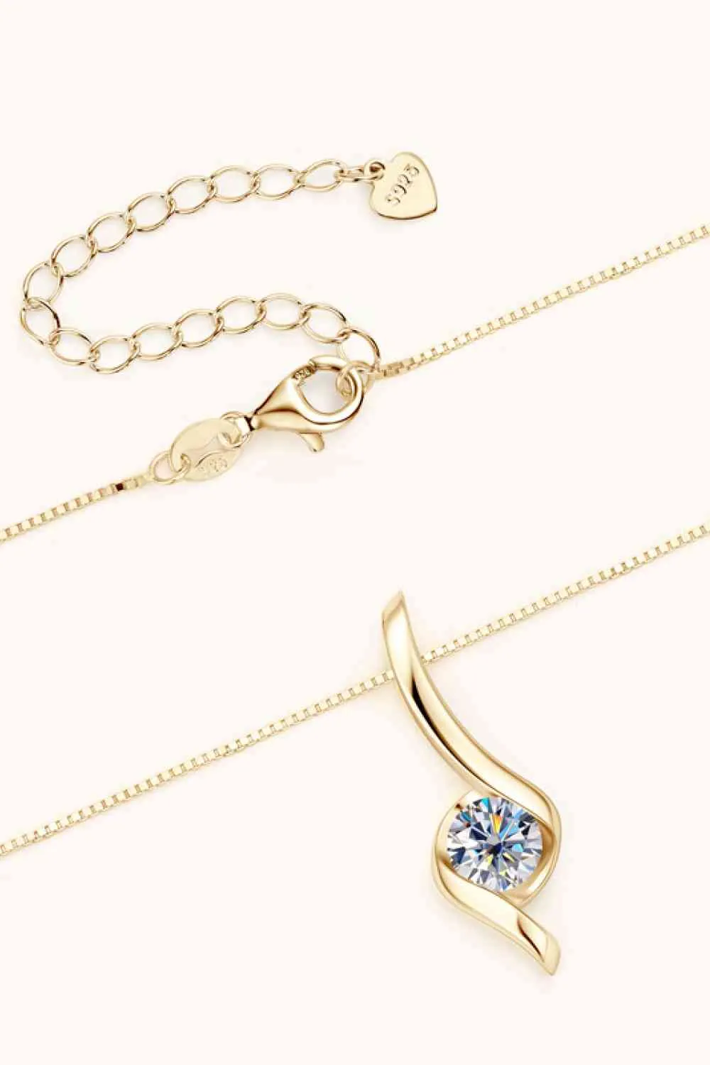 Dewdrop Moissanite Necklace