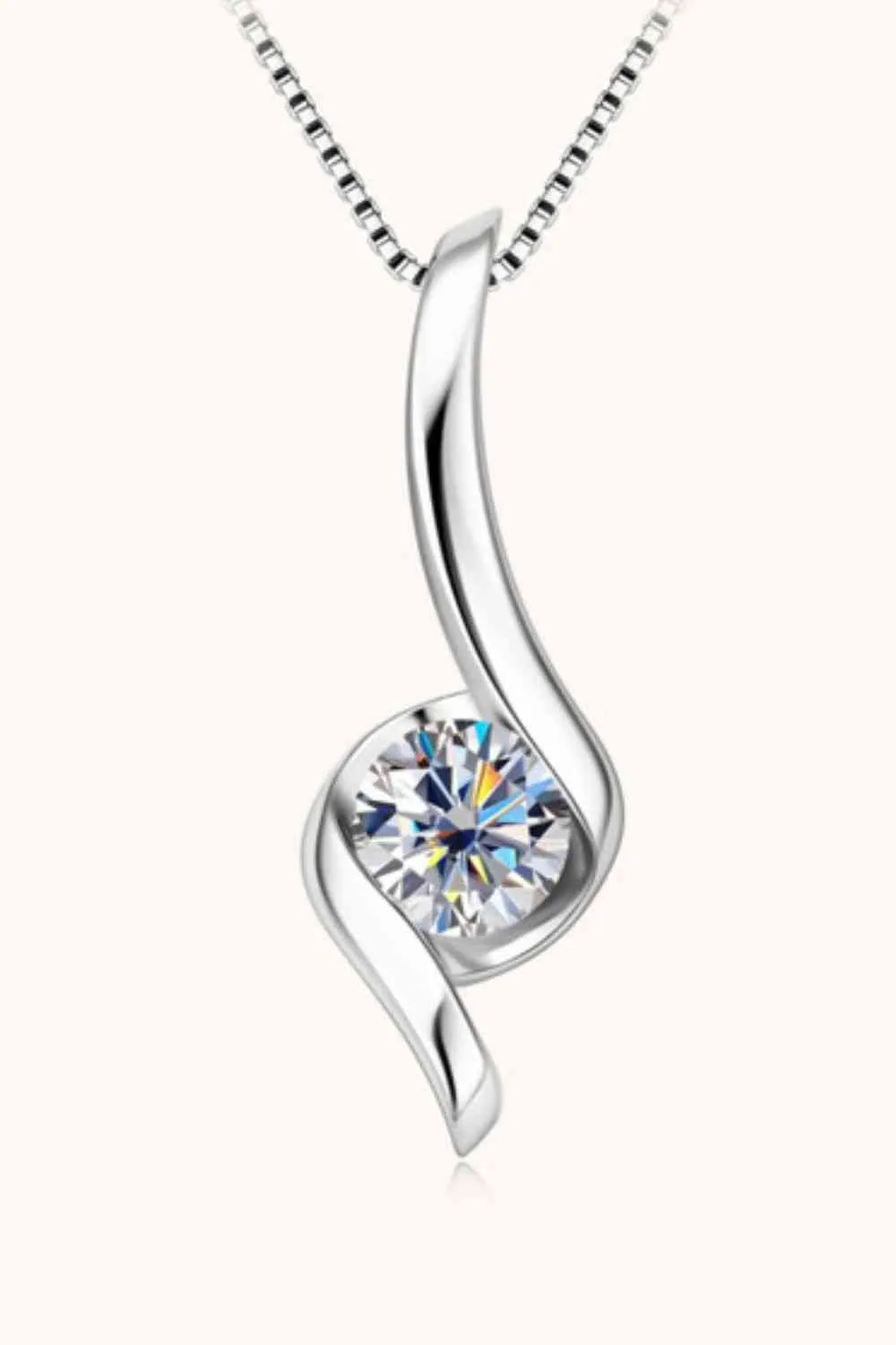 Dewdrop Moissanite Necklace