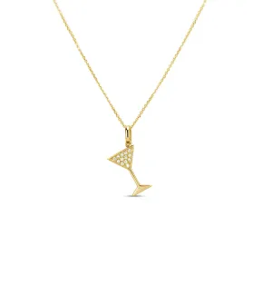 Diamond Martini Necklace