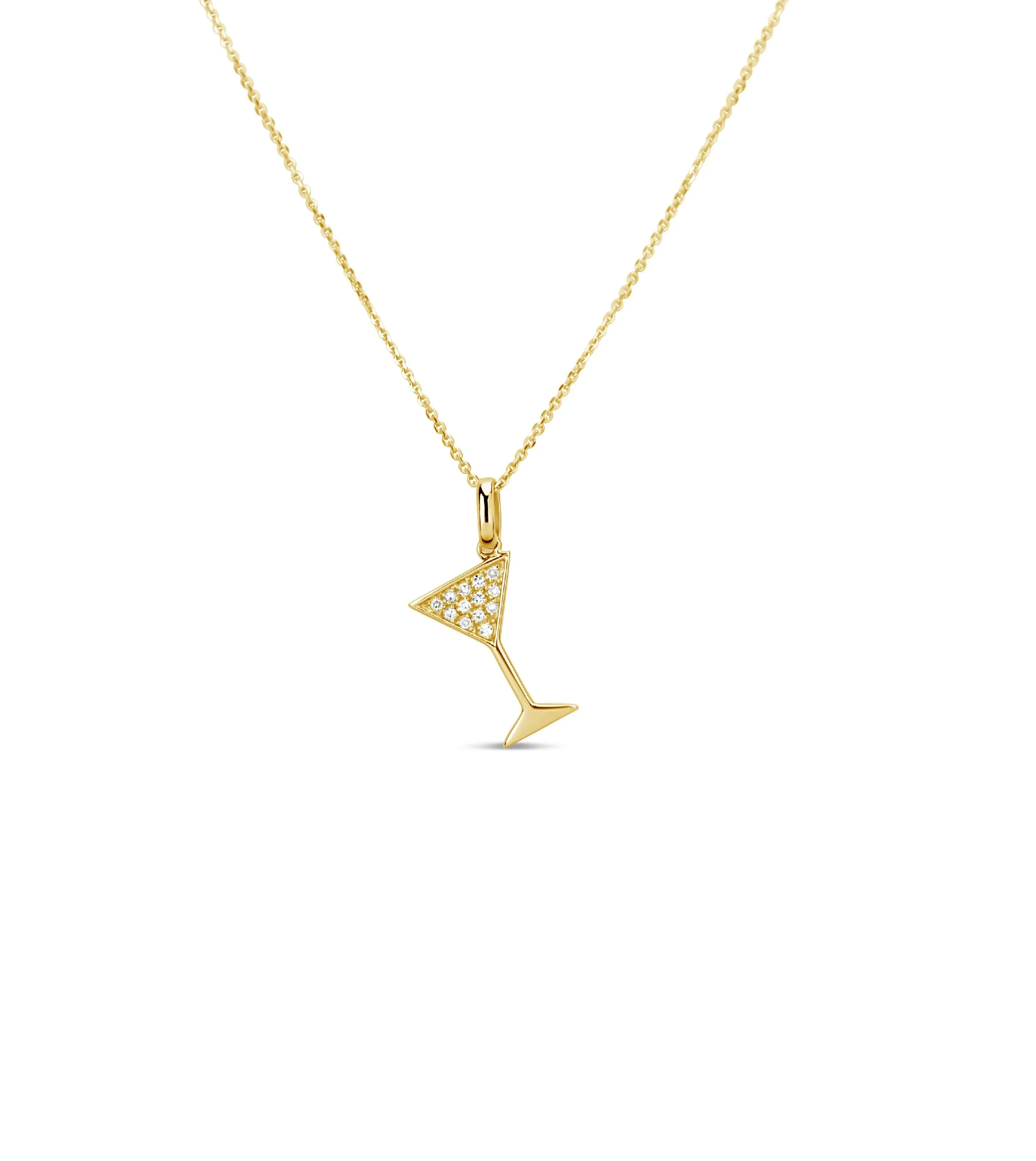Diamond Martini Necklace