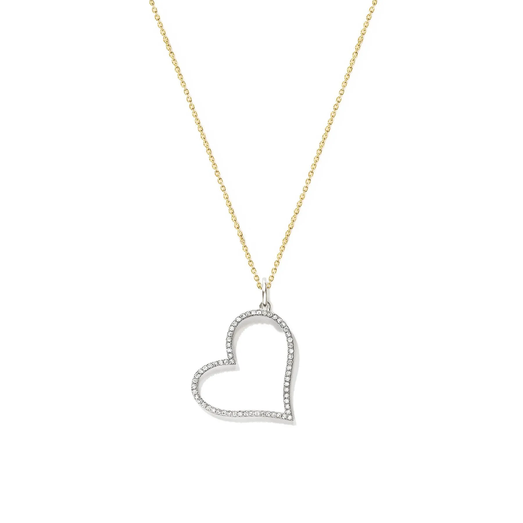 Diamond Open Heart Necklace